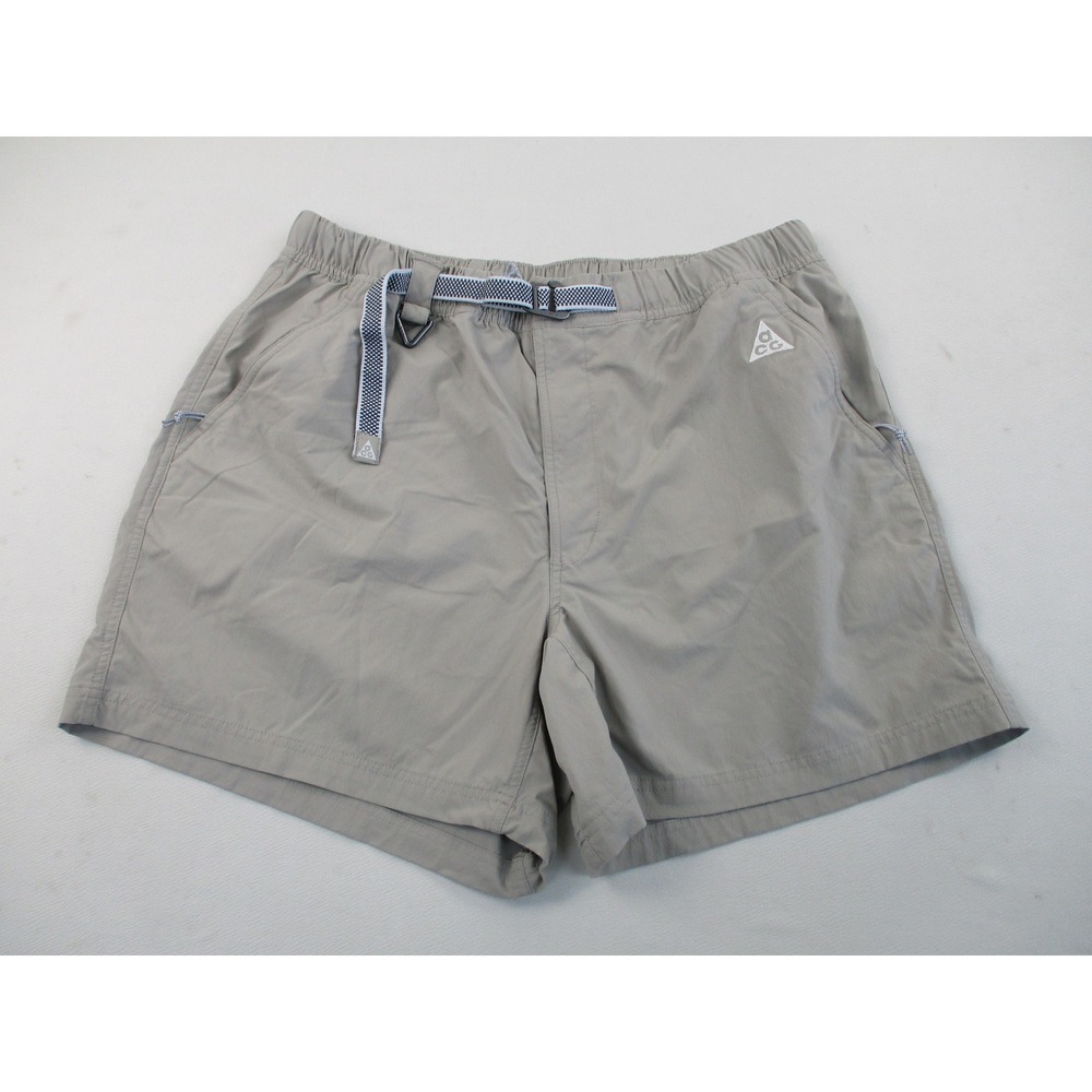Nike ACG Hike Shorts Men XL Tan Integrated Belt Utility Gorpcore 25283